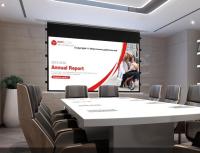 No alumínio 100” Tab Tensioned Projection Screen do teto