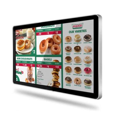 Clear RS232C Commercial TV Display 450nit 32 Inch RGB Lcd Display