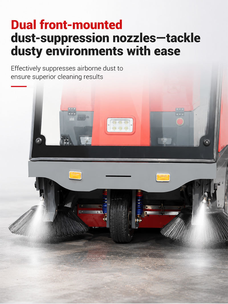 High Quality Electric Commercial Self-propelled Floor Sweeper 8000㎡/h Cleaning Efficiency Road Sweeper Machine