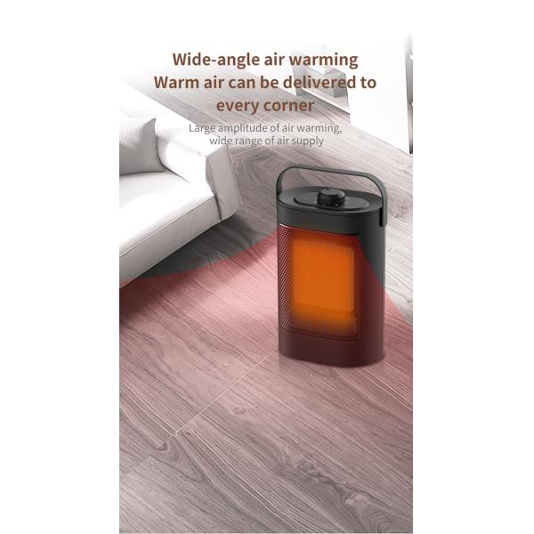 Small Mini Heater Vertical Household Heater ABS Infrared PTC Three Second Heat Heater