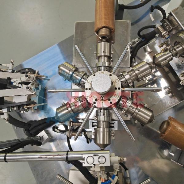 Máquina de enrolamento automático de bobina de voz de alta capacidade com controlador PLC de seis fendões