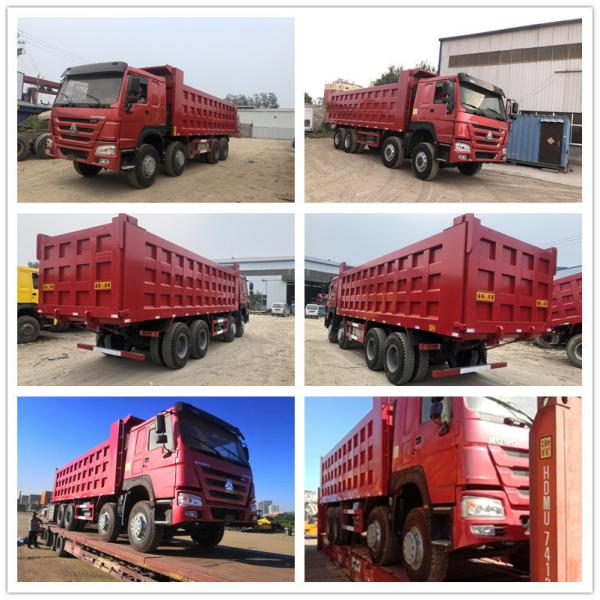 Sinotruk 12 Wheeler Used HOWO 70 Ton 100 Ton Dump Truck 8X4 with Radial Tire Design