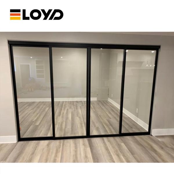 Outside Hidden 72 X 96 Sliding Patio Door Aluminum Interior French Style
