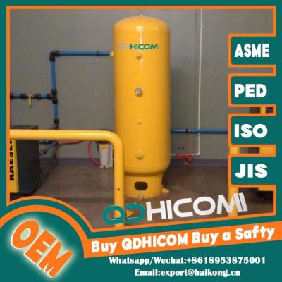 Vertical Air Compressor Air Receiver Tank Carbon Steel Pressure Tank PED Compliant