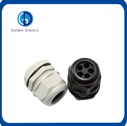 Greaseproof 3 Holes Nylon Cable Gland Thread Type With Different Sizes