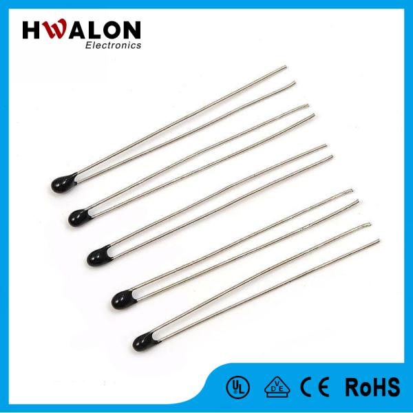 High Precision MF52 NTC Thermistor Resin Encapsulated Bead Type Temperature Sensor, Fast Response Miniature Negative Temperature Coefficient Thermistor with Wide Resistance Range