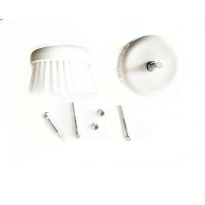 7cm Electric Drill Cleaning Brush Set white Bristle PP wire