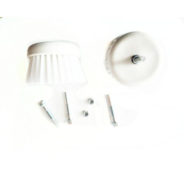 7cm Electric Drill Cleaning Brush Set white Bristle PP wire