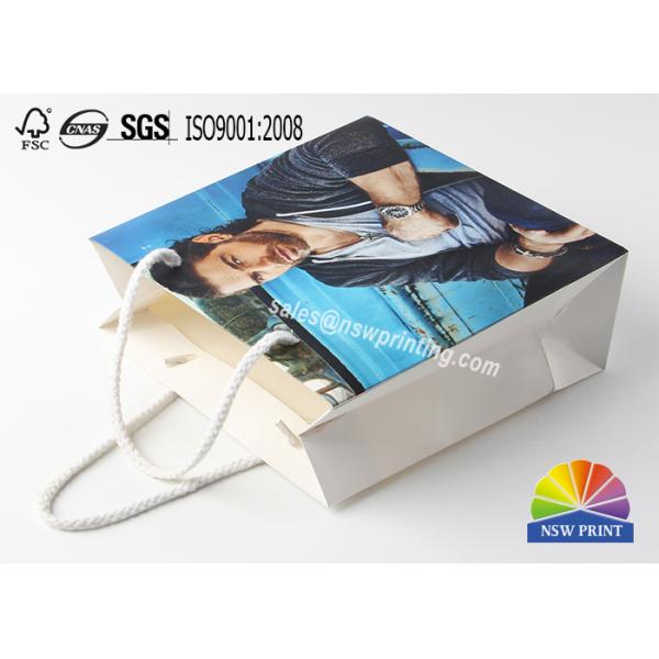 Custom Printing Matt Lamination Fashion Art Paper Portable Shopping Bags