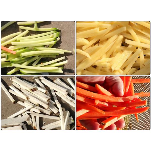 300-500kg/H Potato French Fry Taro Cassava Cutting Machine With Adjustable Cutting Size