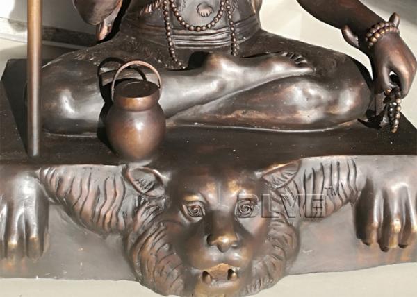 Hindu God Bronze Lord Shiva Statue Indian God Brass Sitting Buddha Sculpture