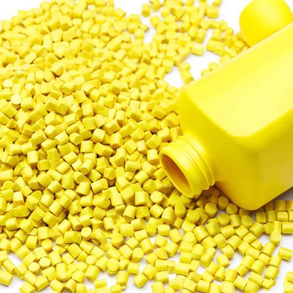 Antiblock EVA Foaming Agent Masterbatch Yellow Color For Cosmetic Bottle Molding