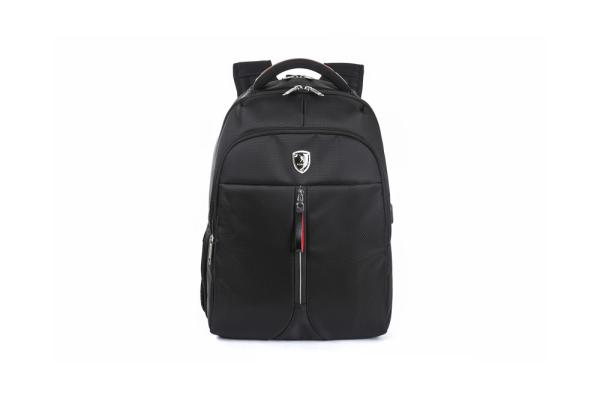 Eco - Friendly Black Nylon Backpack , Lightweight Nylon Backpack 48*36*15 Cm