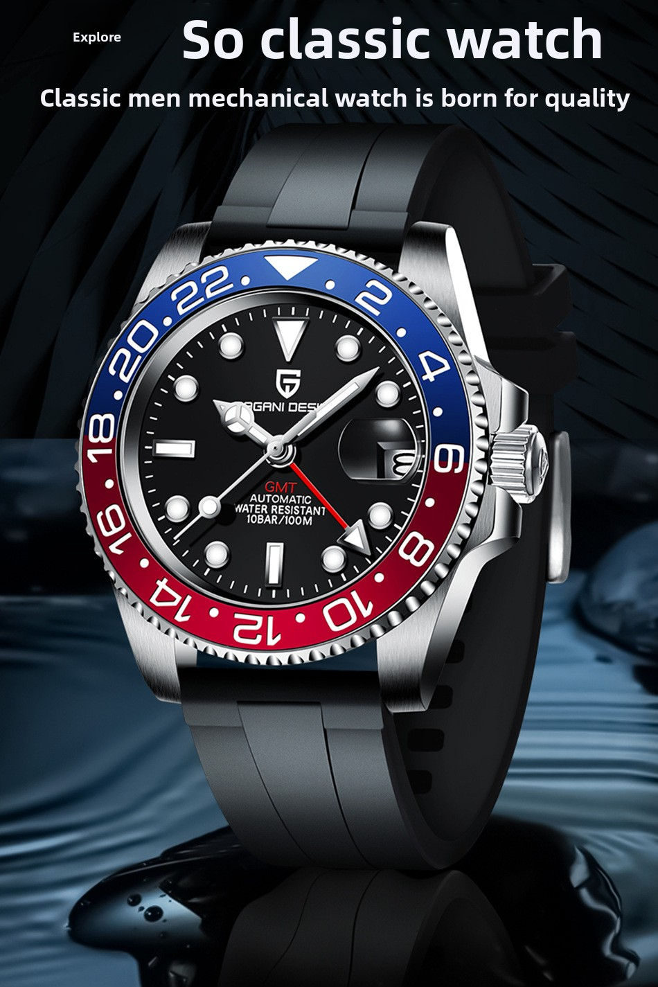 Slim Men's wrist watches Offering Minimalist Design and Lightweight Construction Suitable for Modern Professionals