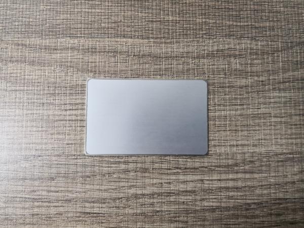 De aço inoxidável do cartão do metal RFID de NFC N-tage213 escovado para a entrada