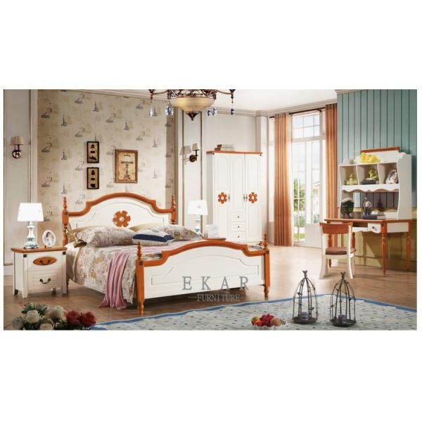 Latest European Mediterranean Style Bedroom Furniture Ivory Wood Double Bed Designs