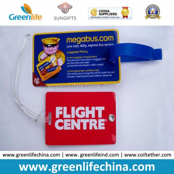 Single OPP Bag Packing Hard PVC Luggage Tag& Clear Loop