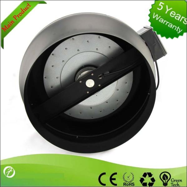 8 ducted inline fan,powerful centrifugal metal duct fan with built-in motor speed controller
