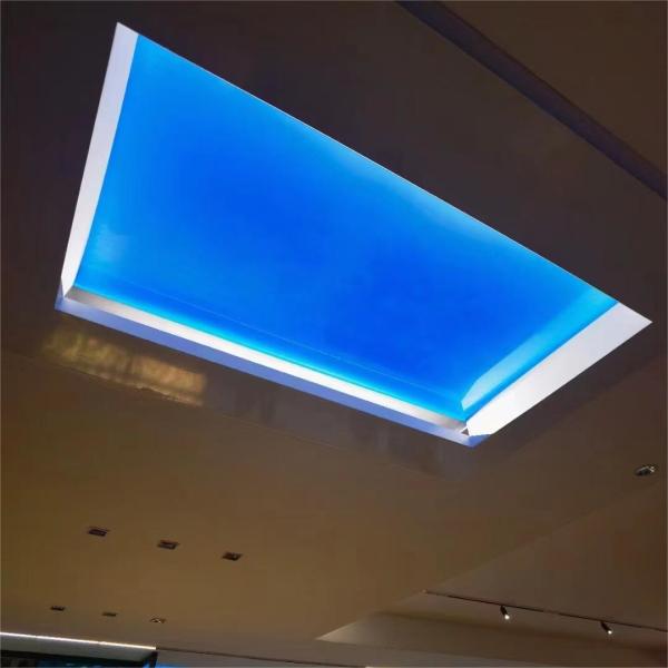 600x600mm led sky light stretch ceiling film sky light roofing window 24 hours sunshine changing setting panels