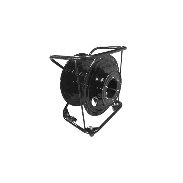 Compeletly Metal  Reel Portable with four wheels for Tactical Military armoured Fiber Optic Cable