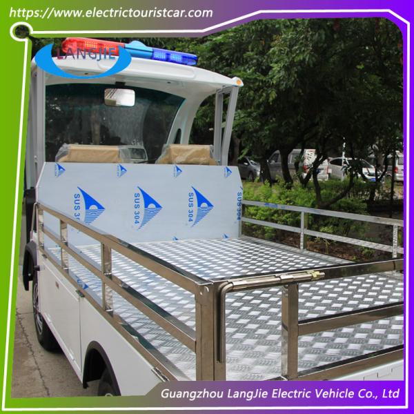 0.9 Ton Loading Capacity 2 Person Electric Mini Truck With Roof 5KW Powerful Motor Left Hand Drive