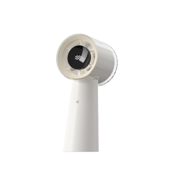 Handheld Fan with 1200mAh Battery Brushless Motor and Digital Display Mini Portable USB Fan