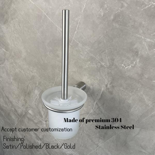 Установленные стеной инструменты стеклянного Bathroom Caddy щетки кухонной раковины очищая