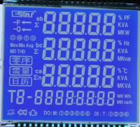 Affichage de segment LCD STN en noir et blanc