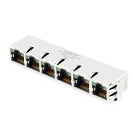 Perno RJ45 de la Etiqueta-PARA ARRIBa 10 del pulso JG0-0027NL 1x6 con Magnetics interno