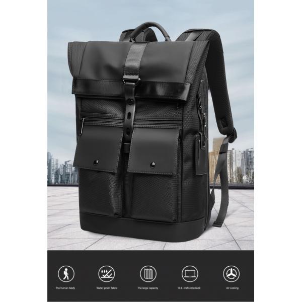 Male Daily Used Waterproof Smart Backpack 20-39 Litre Wear Resistance