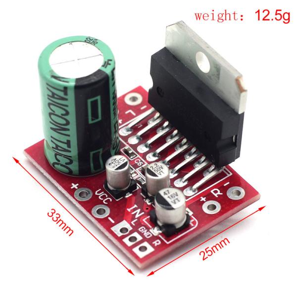 CA-7379 Stereo Power Amplifier Module Double Channel DC9V-17.5V 38W+38W with TDA7379 Chip