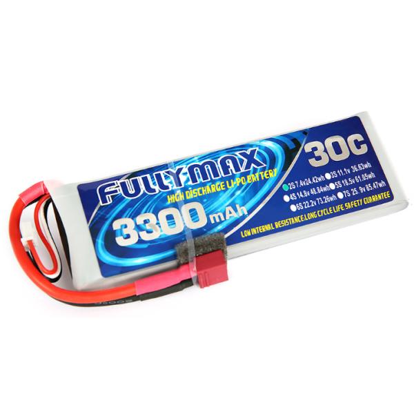 Блок батарей 30C 3300mAh 2S 7.4V FULLYMAX LiPo со штепсельной вилкой t для самолета Heli тележки шлюпки автомобиля RC