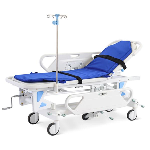 Patient transportation stretcher trolley with height adjustable good price medical equipment