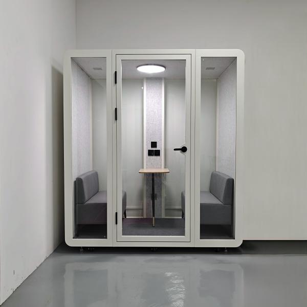 2-4 Person Room Telephone Booth Modular Soundproof Booth For Home Office