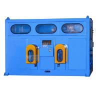 La double bobine automatique prennent la machine, machine en aluminium de cuivre de tréfilage