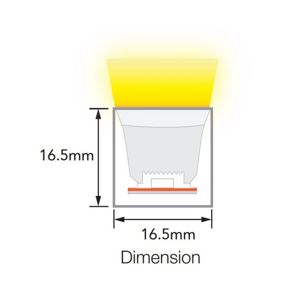 IP67 Sauna Room Silicone Flexible Neon Lights 110°C High Temperature Resistance