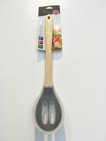 Silicone Kitchen Utensil Set Spaghetti Server Soup Ladle Slotted Spoon Slotted Turner skimmer turner spoon