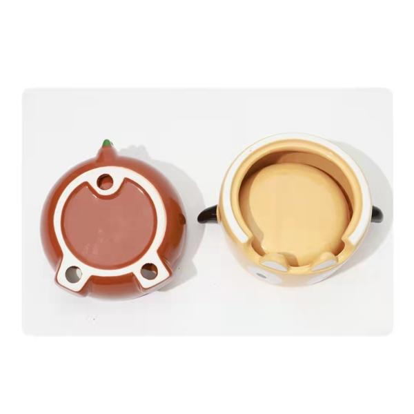 Creative Durable Pet Ceramic Bowls , Ceramic Dog Feeders Eco Friendly ODM