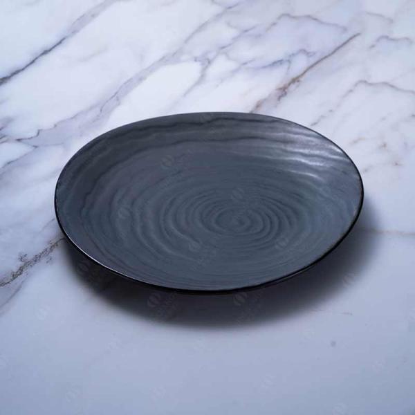SGS Irregular Dark Night Porcelain Dessert Plates