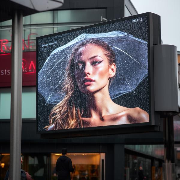 Внешний водонепроницаемый светодиодный дисплей P3 водонепроницаемый высокий контрастный коэффициент