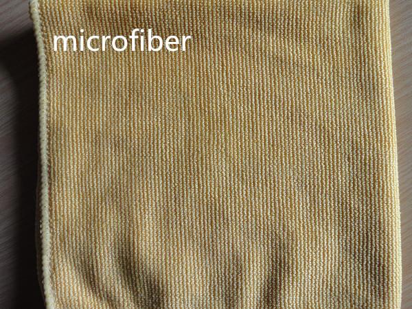 Microfiber Fabric Yellow Big Pearl 40*40 Polyester Cleaning  Towel