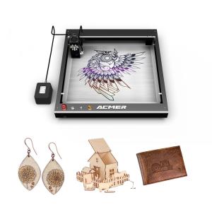 33W Wood Laser Cutting Machine Compatible MAC Windows With Rotary Module Switch