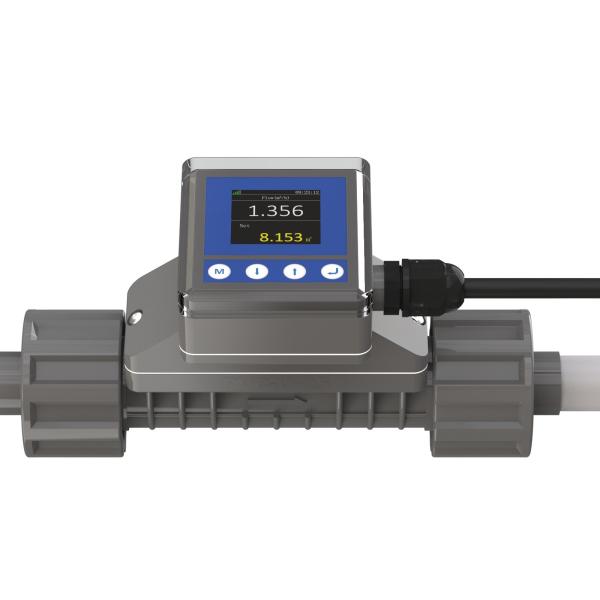 FL101 Durable Food and Beverage Ultrasonic Flow Meter with Full Straight Pipe Design and Double Union Connection for Operation