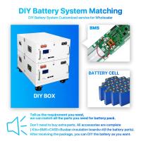 DIY Battery Case for 24V 48V 51.2V 280Ah Lifepo4 Battery Box 15Kwh 16S EV 302Ah 320Ah LiFePO4 Akku Stackable DIY Kits