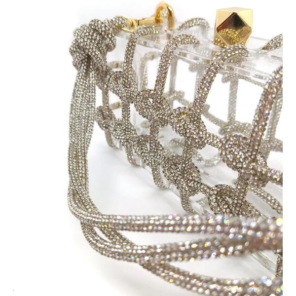 Прозрачная акриловая сумка рифмовый акриловый сцепление кристаллические вечерние сумочки для женщин блестящая сумочка для свадебного коктейля