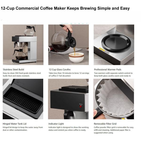 Espresso Coffee Making Machine with Electric Heating and CE Certification 1.6KW Power