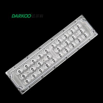 Disposição do diodo emissor de luz do grau 64 das lentes convexas 90 da lâmpada SMD3030 Plano do túnel do diodo emissor de luz