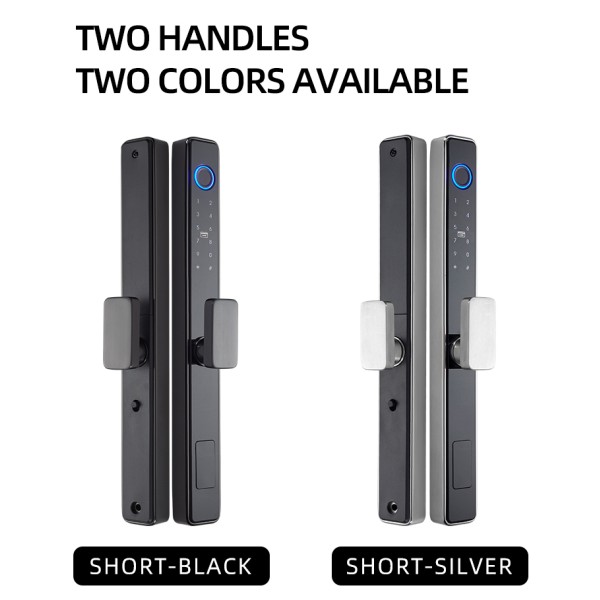 Stainless Steel European Standard Smart Lock Outdoor Waterproof Fingerprint Lock Narrow Frame Door Aluminium Alloy Door Lock