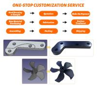 Componentes complejos de fresado CNC de aluminio anodizado con máquina de CNC