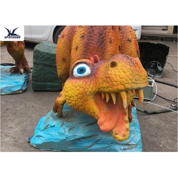 Animatronic Cartoon Realistic Dinosaur Models 2 Meters Long For Children Park Decoration